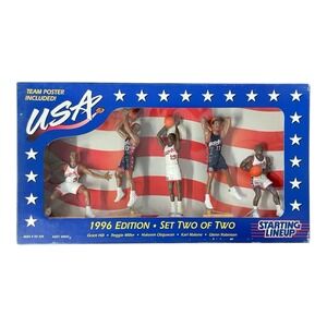 USA Olympic Basketball Team Lineup 1996 Set 2 Of 2 Starting Lineup Figures